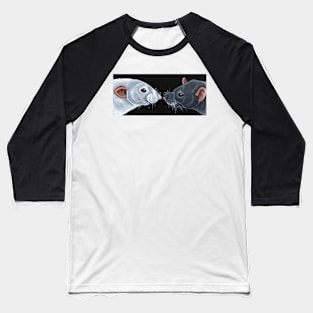 Albino and Marten Rats Baseball T-Shirt